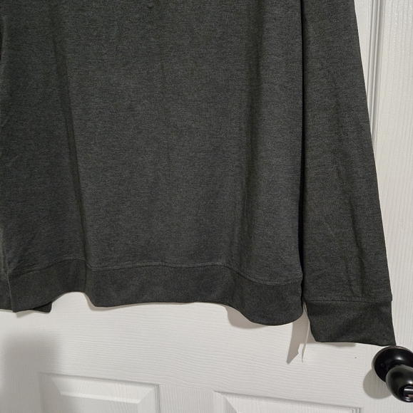 NWT Van Heusen Performance Athleisure Shirt Men's Size XL Dark Gray Zip-Up - Picture 4 of 12